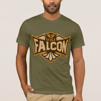 T-shirt Voler Comme Un Faucon Sepia