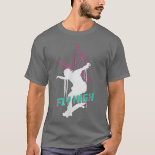 T-shirt Voler High Spray Paint Patinage Fairy Skateboard A