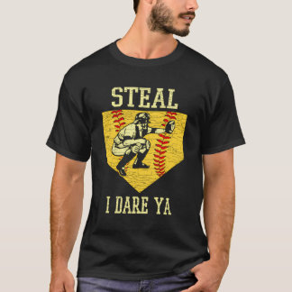 T-shirt Voler I Oser Ya Softball Catcher Baseball