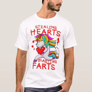 T-shirt Voler Les Coeurs Et Les Pieds Drôle Valentin