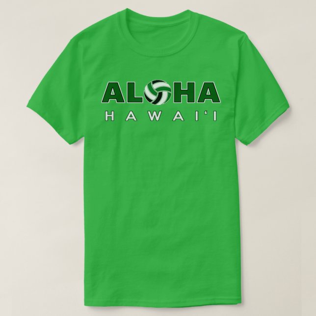 T-shirt Volley-ball ALOHA Hawaii (Design devant)