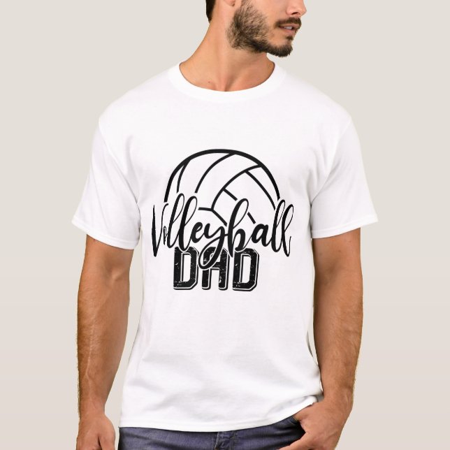 T-shirt volley-ball cool papa art verbal (Devant)