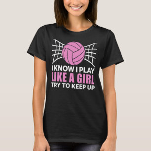 T-shirt Volley-Ball cool Pour Femmes Filles Dames Setter L