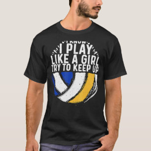 T-shirt Volley-ball cool Pour Femmes Filles Jeune Volley-b