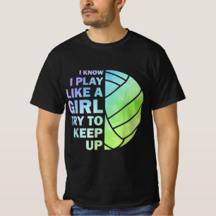 T-shirt Volley-ball cool Pour Femmes Filles Jeune Volley-b