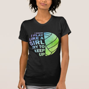 T-shirt Volley-ball cool Pour Femmes Filles Jeune Volley-b