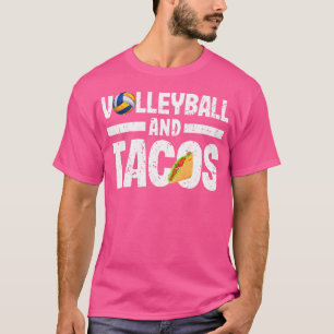 T-shirt Volley-ball Et Tacos Funny Vball Taco Joueur Mexiq
