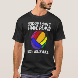 T-shirt Volley-ball Homme Femmes Volleyball Sport Joueur