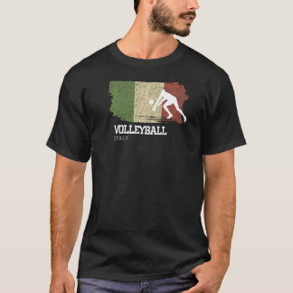 T-shirt Volley-ball Italie Drapeau Équipe Plage intérieure