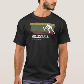 T-shirt Volley-ball Lituanie Drapeau Équipe Plage intérieu