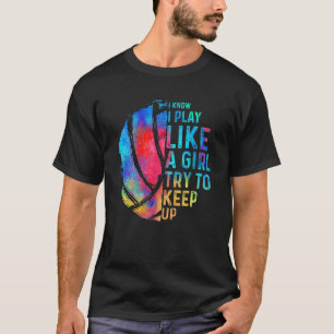 T-shirt Volley-ball pour femmes filles Joueur de volley-ba