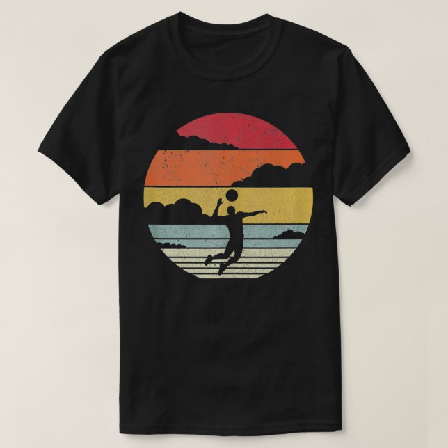 T-shirt Volley-ball rétro (Design devant)