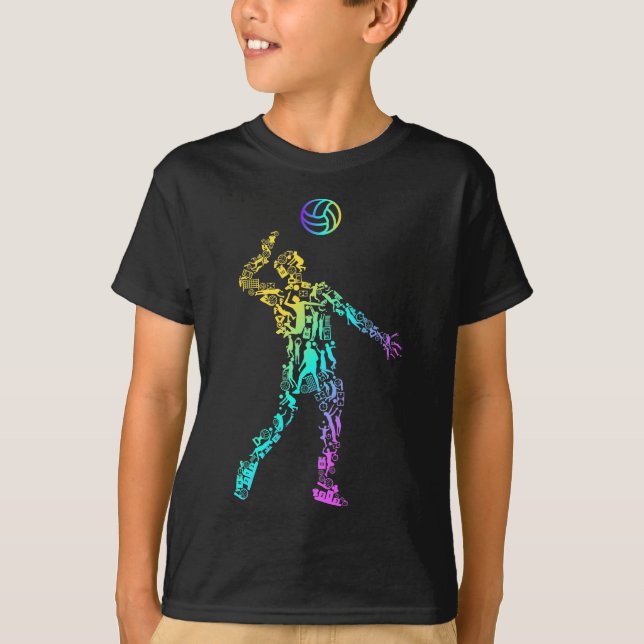 T-shirt Volley-ball Sport Elements Volley-ball (Devant)