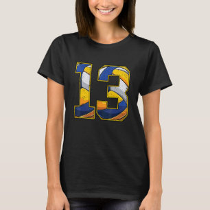 T-shirt Volleyball 13e anniversaire garçon fille treize 13