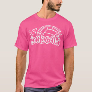T-shirt Volleyball Bobcats École Sport Ventilateur Team Sp