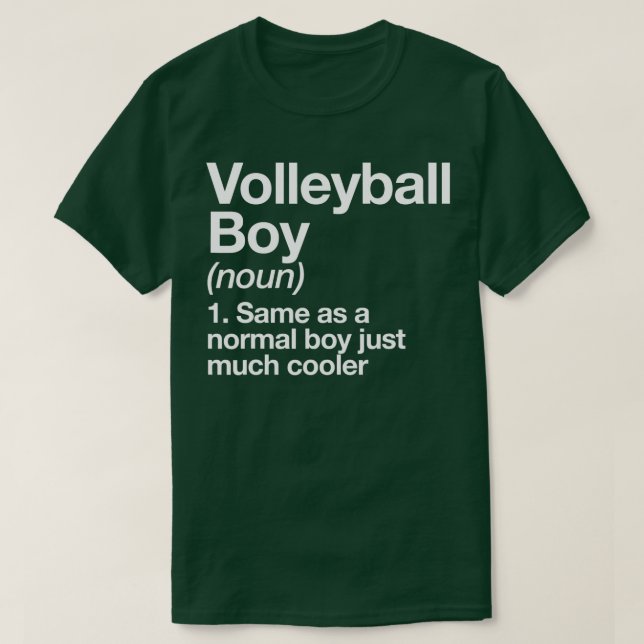 T-shirt Volleyball Boy Définition Sport amusant (Design devant)