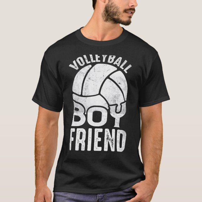 T-shirt Volleyball Boyfriend Coach Fan Player  1 (Devant)