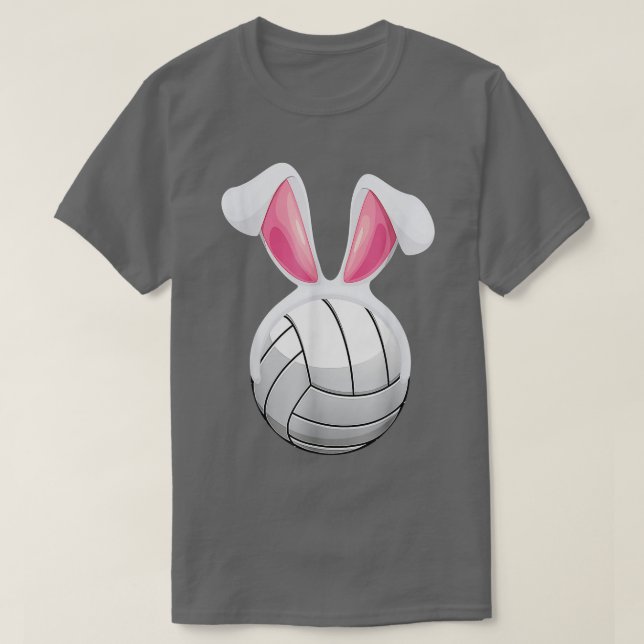 T-shirt Volleyball Bunny Oeuf de Pâques Drôle Garçons de l (Design devant)