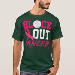T-shirt Volleyball Cancer du sein Sensibilisation Bloquer