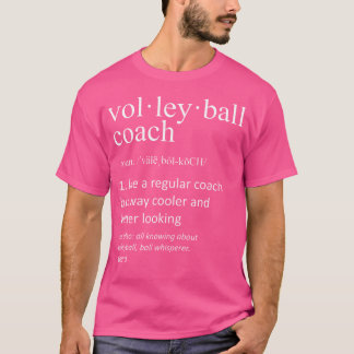 T-shirt Volleyball Coach Définition Funny Volleyball Papa