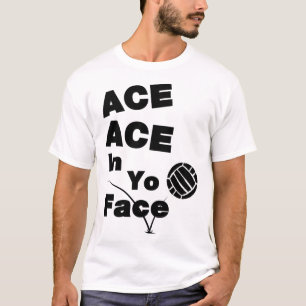 T-shirt Volleyball drôle ACE ACE dans votre Sticker visage