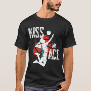 T-shirt Volleyball Embrasse mon As Joueur de Volleyball En