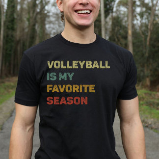 T-shirt Volleyball est ma saison préférée Rétro