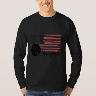 T-shirt Volleyball For USA Patriotic Athlete