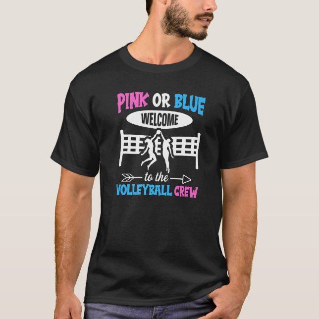 T-shirt Volleyball Gender Reveal for a Volleyball (Devant)