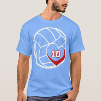 T-shirt Volleyball Jersey Numéro 10 Joueur design Maman Je