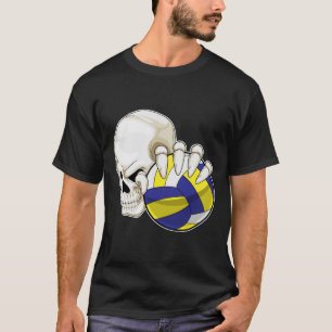 T-shirt Volleyball joueur de crâne