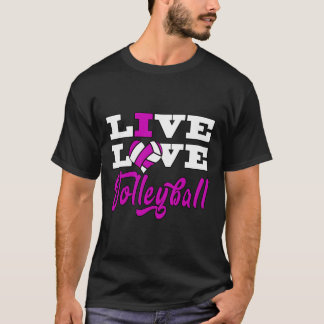 T-shirt Volleyball Long Sleeve Chemise Live Amour Ado Fill