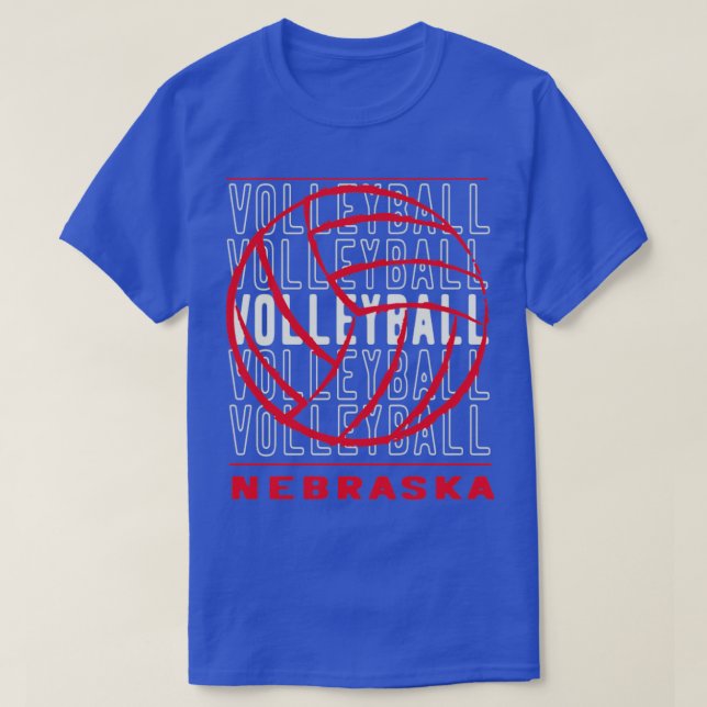 T-shirt Volleyball Nebraska (Design devant)