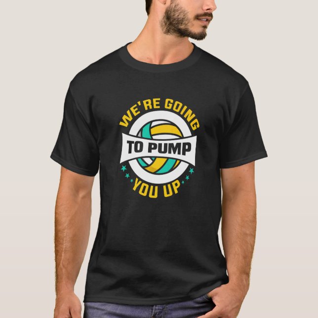 T-shirt Volleyball Nous allons vous faire monter Coach Vol (Devant)