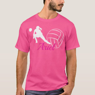 T-shirt Volleyball personnalisé au nom Ariel