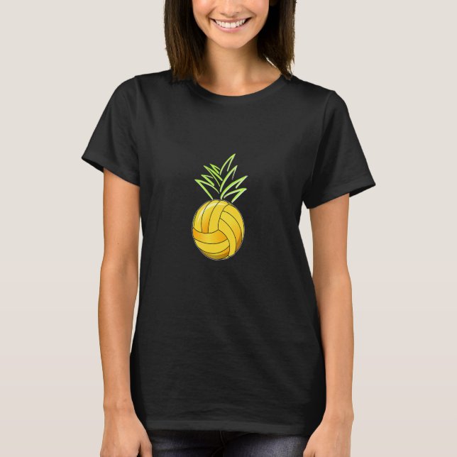T-shirt Volleyball pineapple for Volleyball player (Devant)