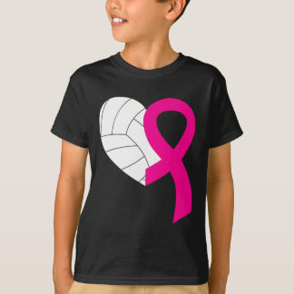 T-shirt Volleyball rose ruban Cool Cancer du sein Prix