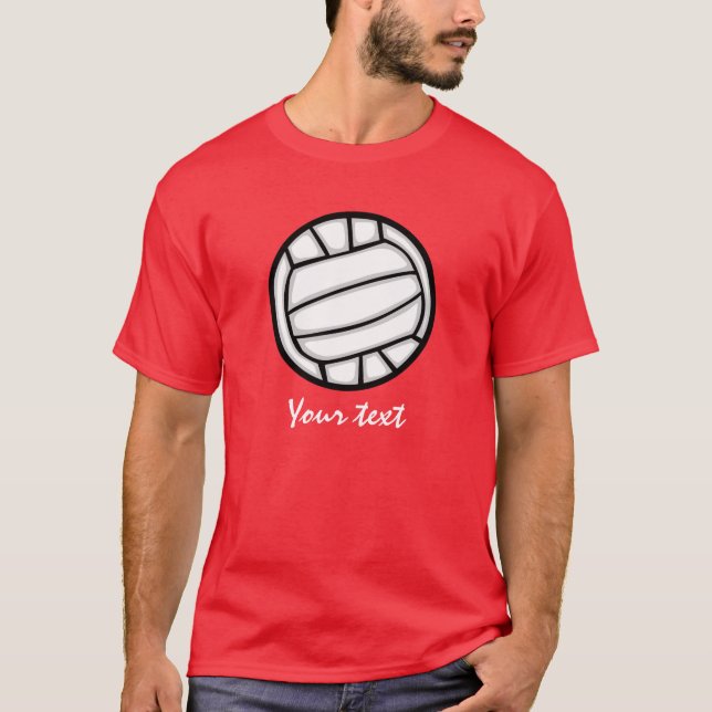 T-shirt Volleyball ; Rouge (Devant)
