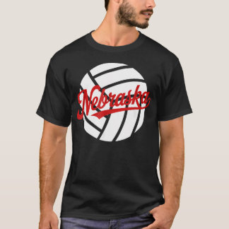 T-shirt Volleyball rouge Nebraska