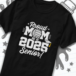 T-shirt Volleyball Senior Class 2025 Graduation Fier Maman