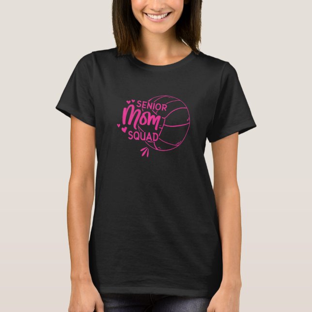T-shirt Volleyball Senior Mom Squad   (Devant)