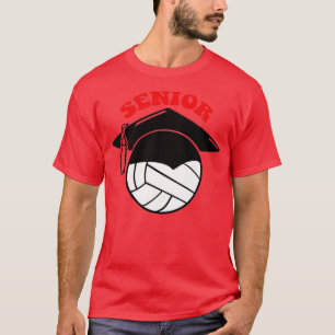 T-shirt Volleyball Senior Night Graduation Cap