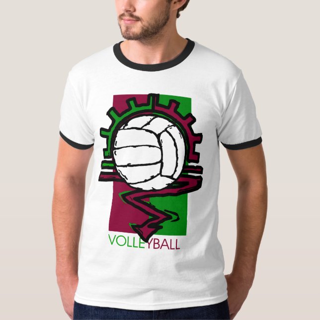 T-shirt Volleyball vintage (Devant)