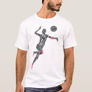T-shirt Volleyball Volleyball Ace Ace Assister Bloc Bump N
