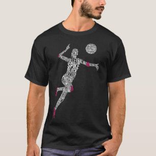 T-shirt Volleyball Volleyball Ace Ace Assister Bloc Bump N