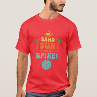 T-shirt Volleyballropical Summer Sport Volleyball retro bo