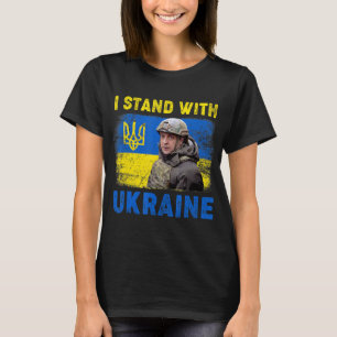 T-shirt Volodymyr Zelensky Je Suis Aux Côtés De L'Ukraine 