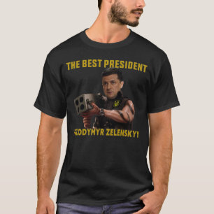T-shirt Volodymyr Zelenskyy Le Meilleur Président