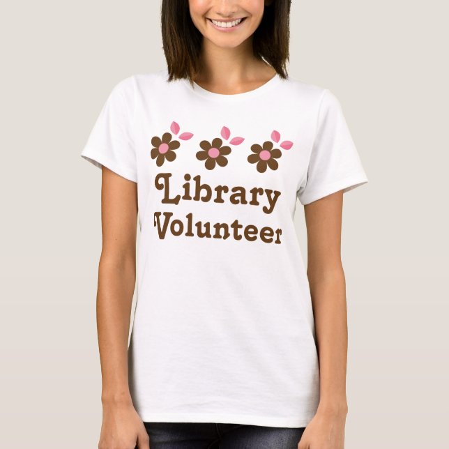 T-shirt Volontaire de bibliothèque (Devant)