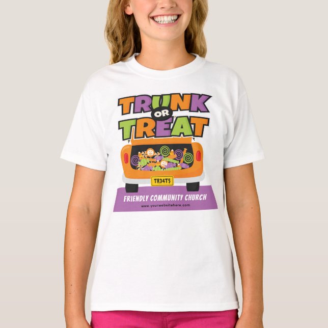T-shirt Volontaire de l'événement Trunk ou Treat (Devant)